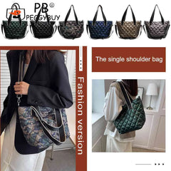 Rhombus Women Crossbody Bags Adjustable Messenger Handbag Large Capacity