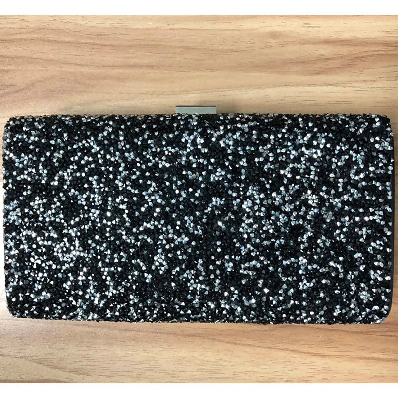 Sequin Evening Clutch Bag Party Wedding Box Bag Birthday Gift Shoulder Bag