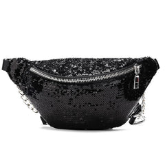 Sequin Fanny Pack Waist Bag Women Chest Pouch Shoulder Bag