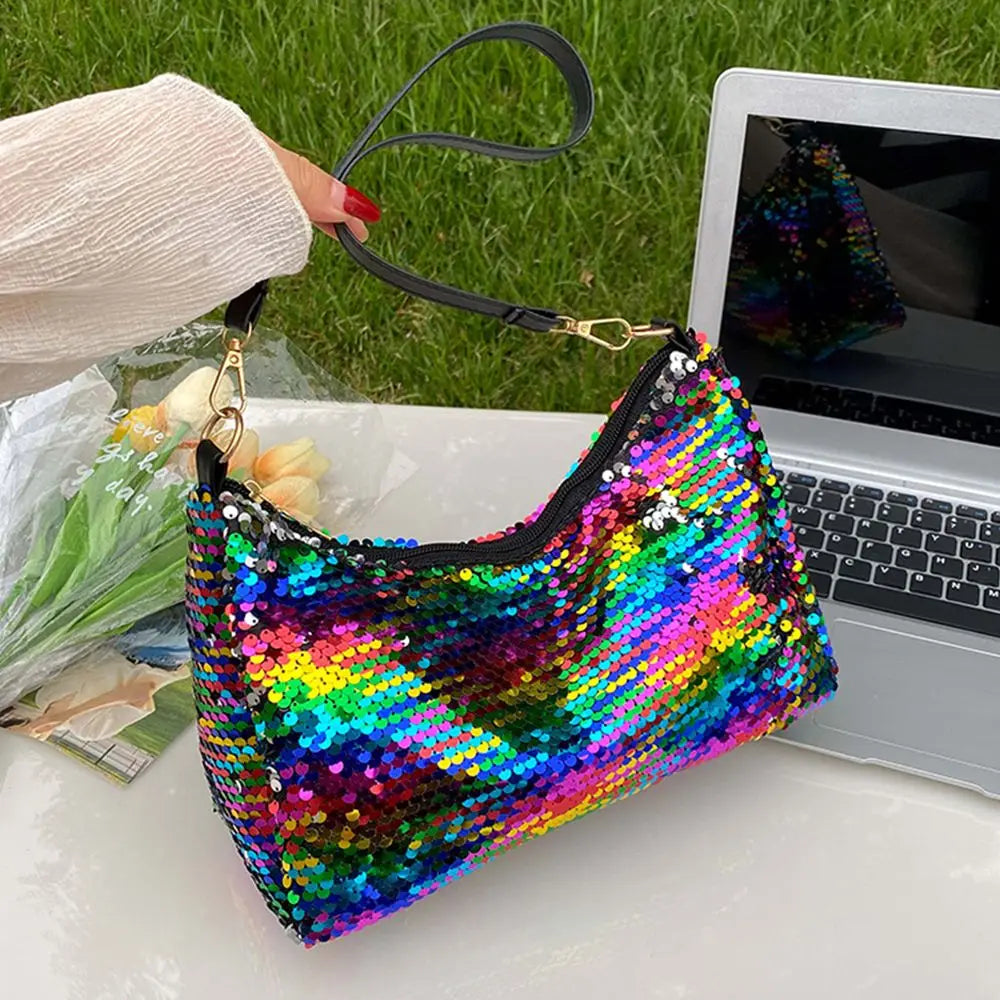 Sequin Tote Bag Underarm Bags Shoulder Bag Handbags Crossbody Bag