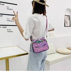 Sequin Unicorn Kid Bag Women Glitter Girl Cross body Bag