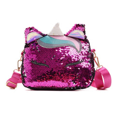 Sequin Unicorn Kid Bag Women Glitter Girl Cross body Bag