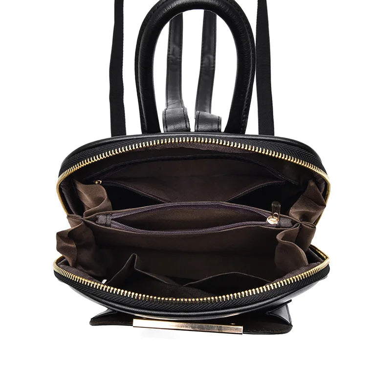 Sequined Backpack for Women Leather Backpack