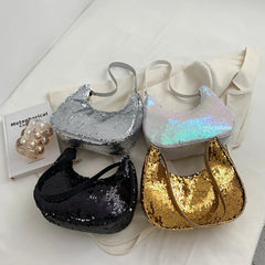 Sequins Fish Scale Underarm Shoulder Bags for Women
