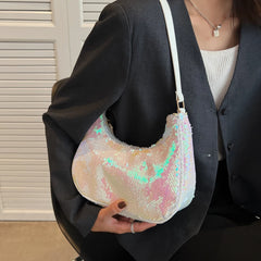 Sequins Fish Scale Underarm Shoulder Bags for Women
