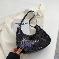 Sequins Fish Scale Underarm Shoulder Bags for Women