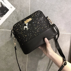 Sequins Tote Bags PU Leather Shell Clutch Bags
