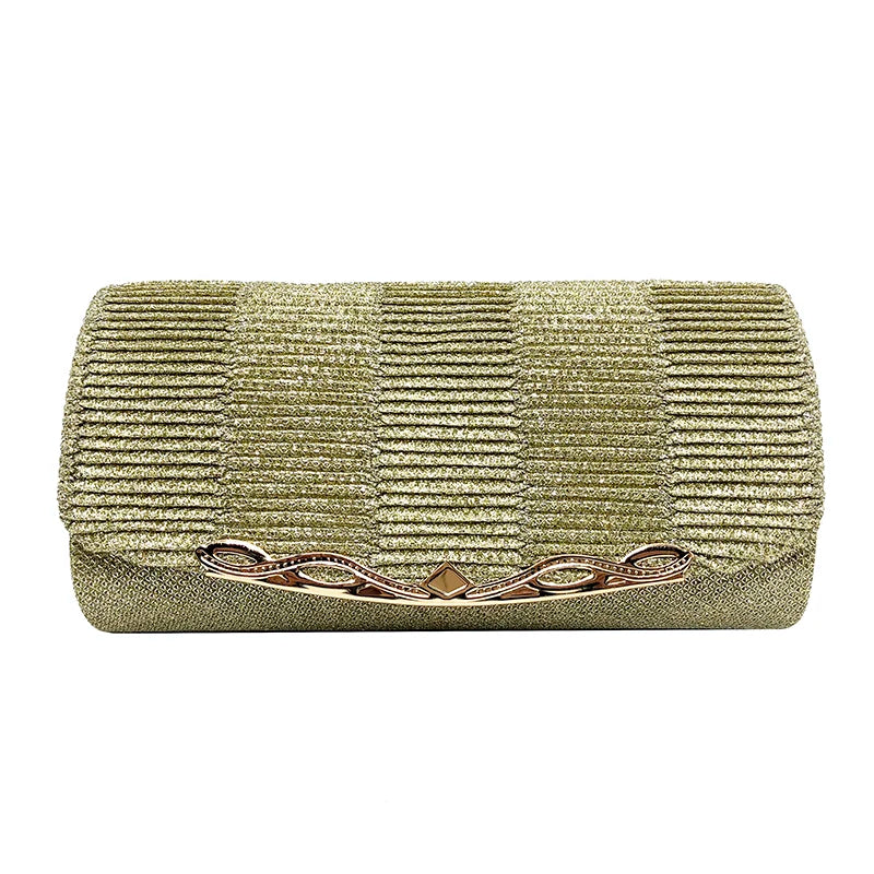 Women Evening Clutch Bag Sequined Wedding Party Ladies Shoulder Bags With Chain