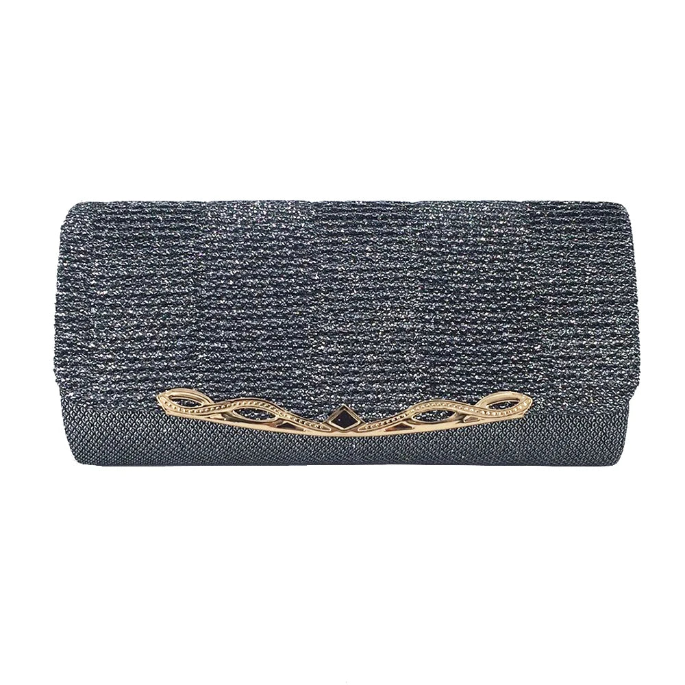 Women Evening Clutch Bag Sequined Wedding Party Ladies Shoulder Bags With Chain
