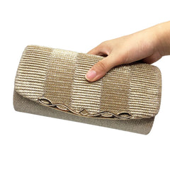 Women Evening Clutch Bag Sequined Wedding Party Ladies Shoulder Bags With Chain