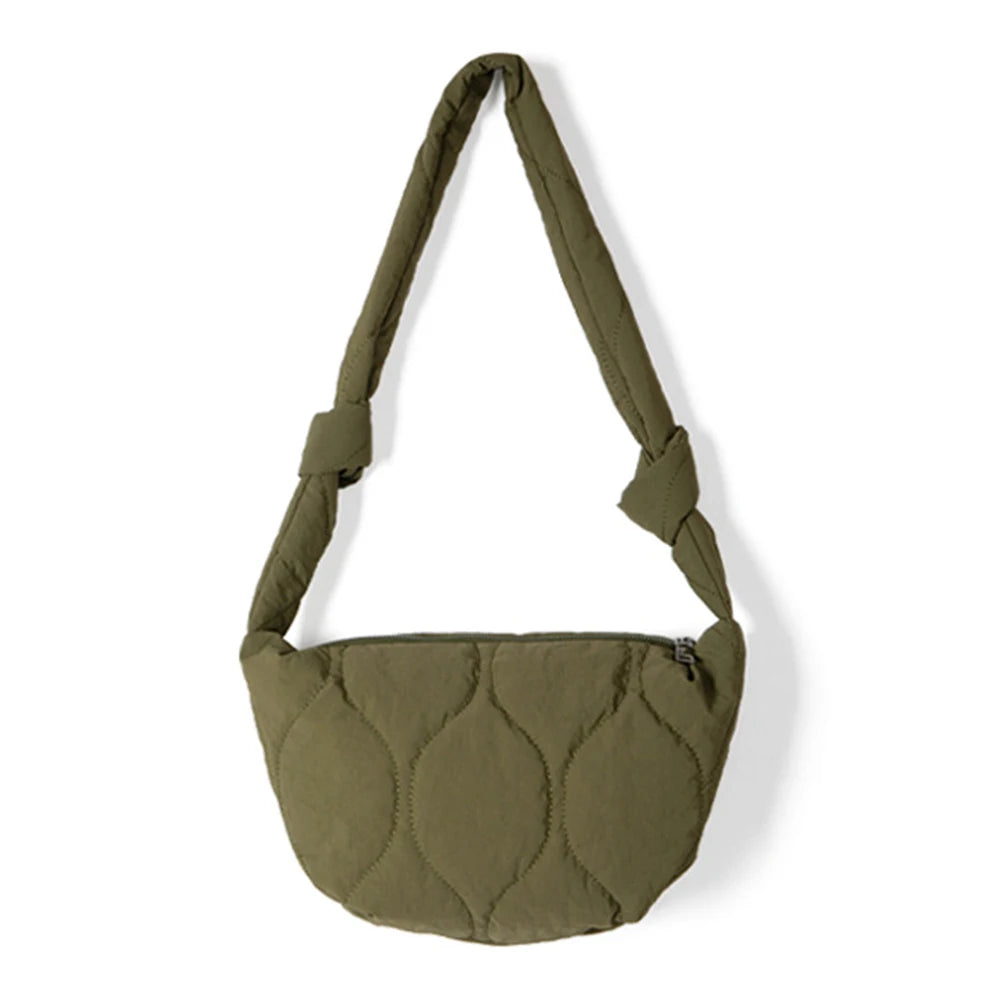 Shoulder Bag Autumn Winter Ladies Handbags Solid Rhombic Lattice