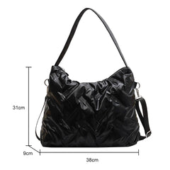 Cotton Padded Shoulder Bag Crossbody Quilted Messenger Tote