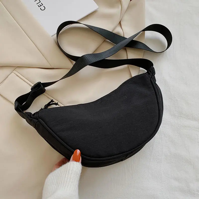 Nylon Shoulder Bag for Women Casual Satchel Handbag