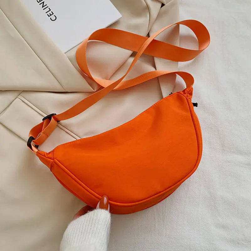 Nylon Shoulder Bag for Women Casual Satchel Handbag