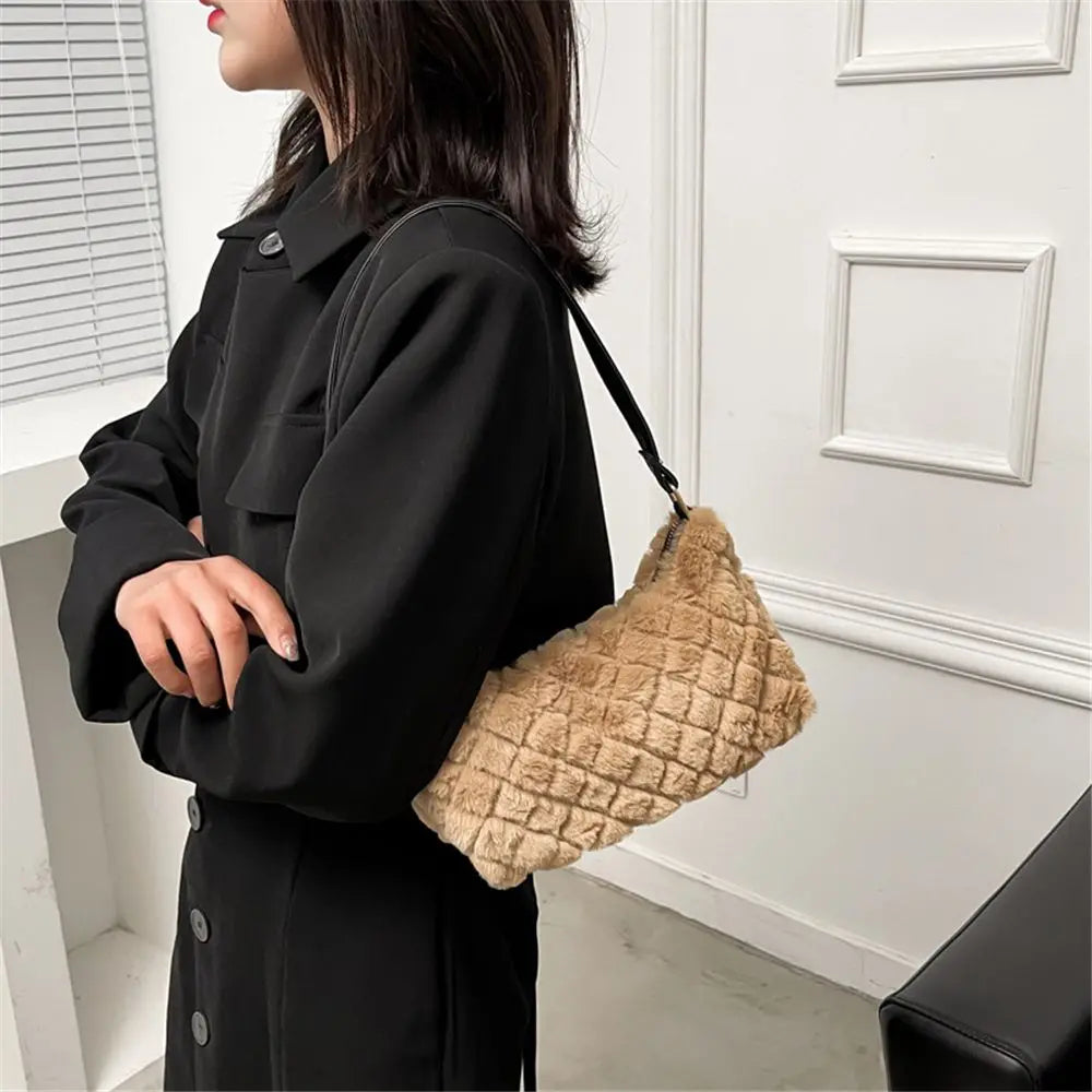 Furry Fluffy Shoulder Bag Autumn-Winter Women Handbag