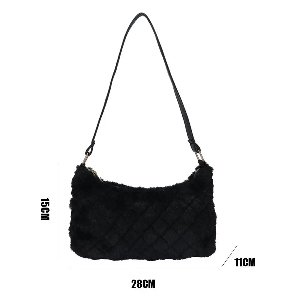 Furry Fluffy Shoulder Bag Autumn-Winter Women Handbag