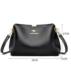 Leather Crossbody Bag for Women Shoulder Messenger Bag
