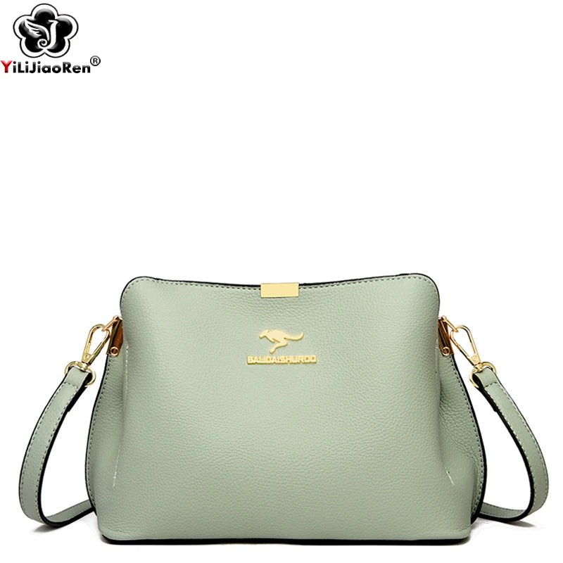 Leather Crossbody Bag for Women Shoulder Messenger Bag