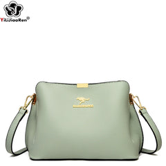 Leather Crossbody Bag for Women Shoulder Messenger Bag
