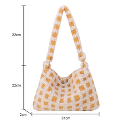 Retro Warm Autumn Winter Top-handle Shoulder Handbag