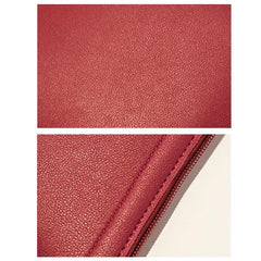Small Women's Handbag PU Leather Zipper Shoulder Bag
