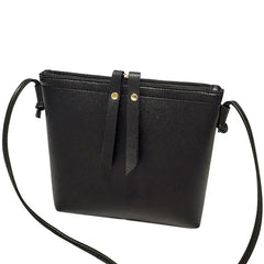 Small Women's Handbag PU Leather Zipper Shoulder Bag