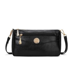 Women's PU Leather Small Messenger Bag Shoulder Crossbody Clutch