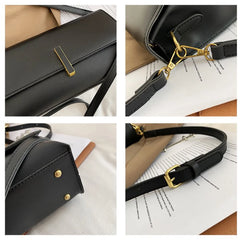 Small Messenger Bag PU Leather Crossbody Clutch