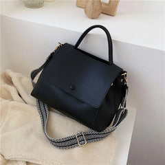 PU Leather Crossbody Bag For Women Solid Shoulder Messenger Bag Lady