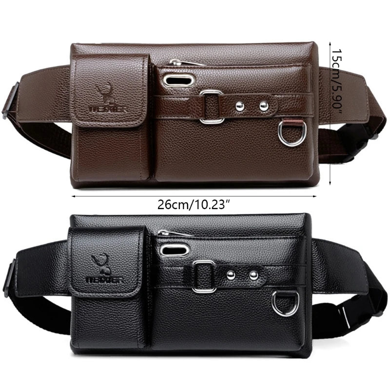 Men's Chest Bag Large Capacity Single-Shoulder Waist Bag