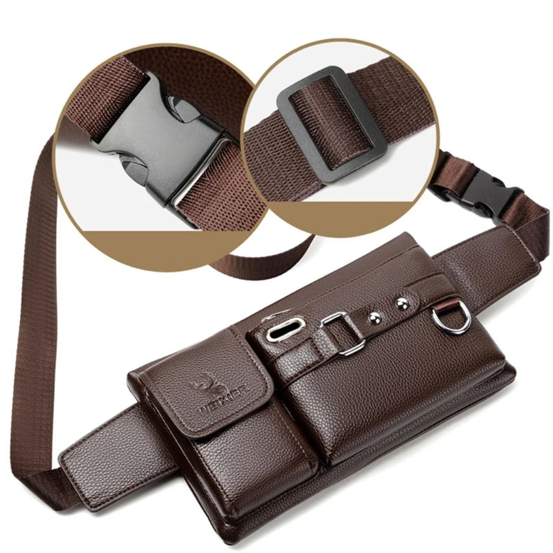Men's Chest Bag Large Capacity Single-Shoulder Waist Bag