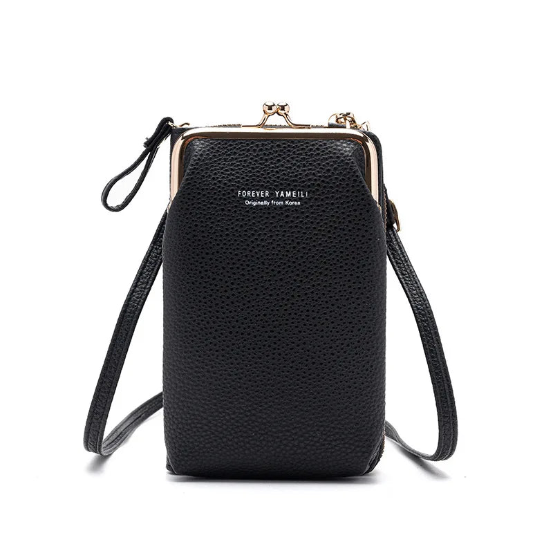Small Crossbody Bag Mini PU Leather Shoulder Messenger Bag Yellow