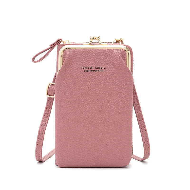 Small Crossbody Bag Mini PU Leather Shoulder Messenger Bag Yellow