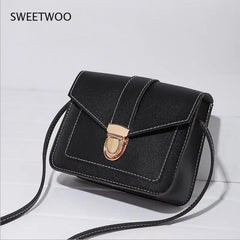 Yellow Mini Crossbody Bag for Women Pu Leather Shoulder Messenger Bag