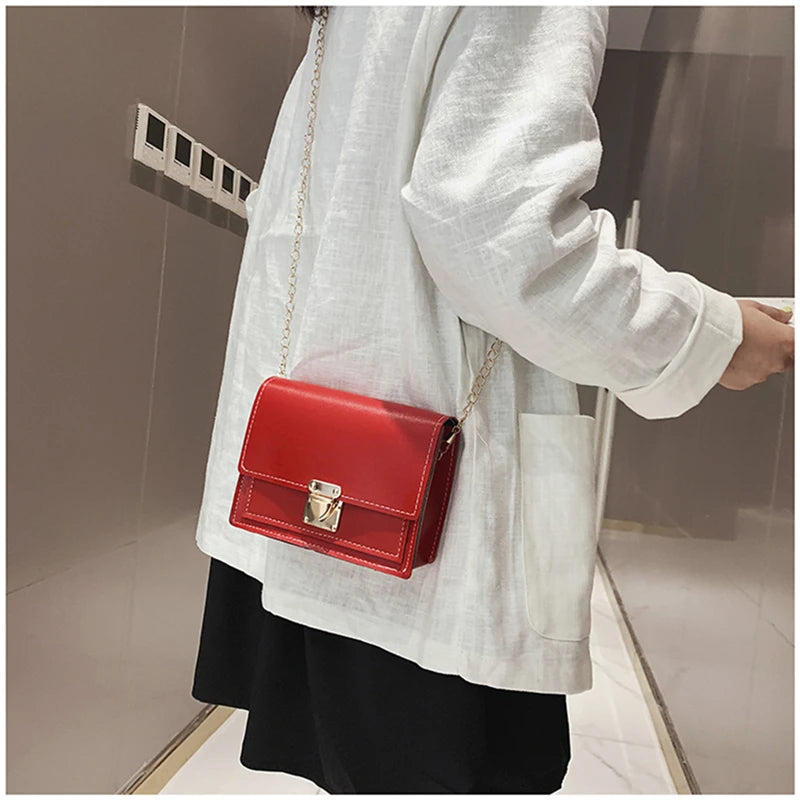 Mini Crossbody Shoulder Bag for Women PU Leather Messenger Bag