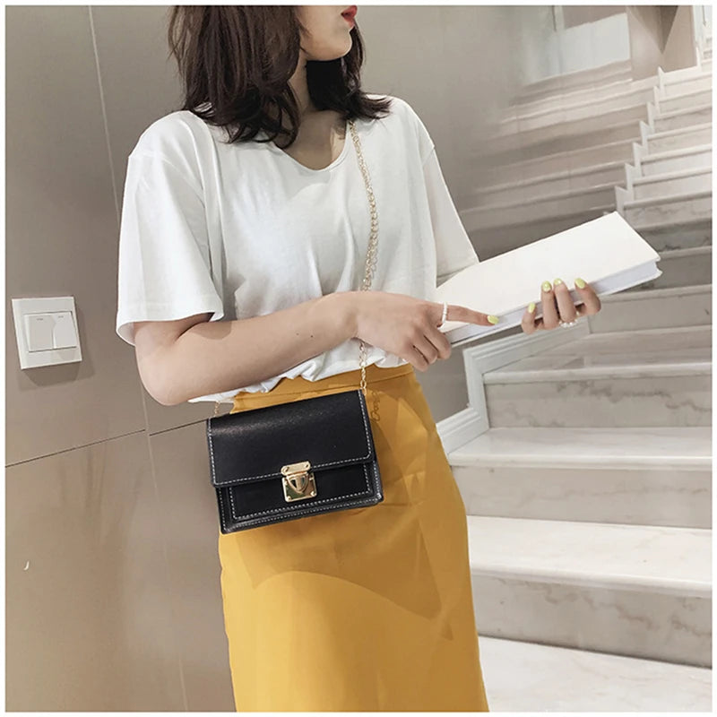 Mini Crossbody Shoulder Bag for Women PU Leather Messenger Bag