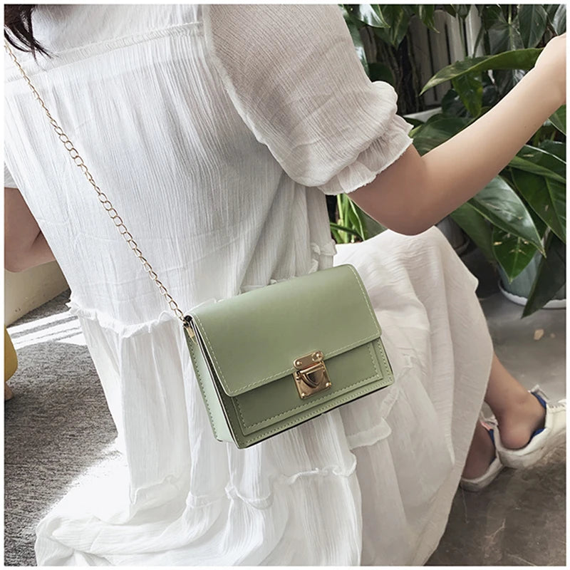 Mini Crossbody Shoulder Bag for Women PU Leather Messenger Bag