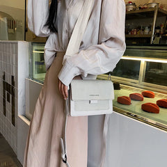 Small Flap Shoulder Bags Women Wide Strap Crossbody Bag