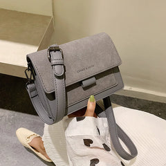 Small Flap Shoulder Bags Women Wide Strap Crossbody Bag