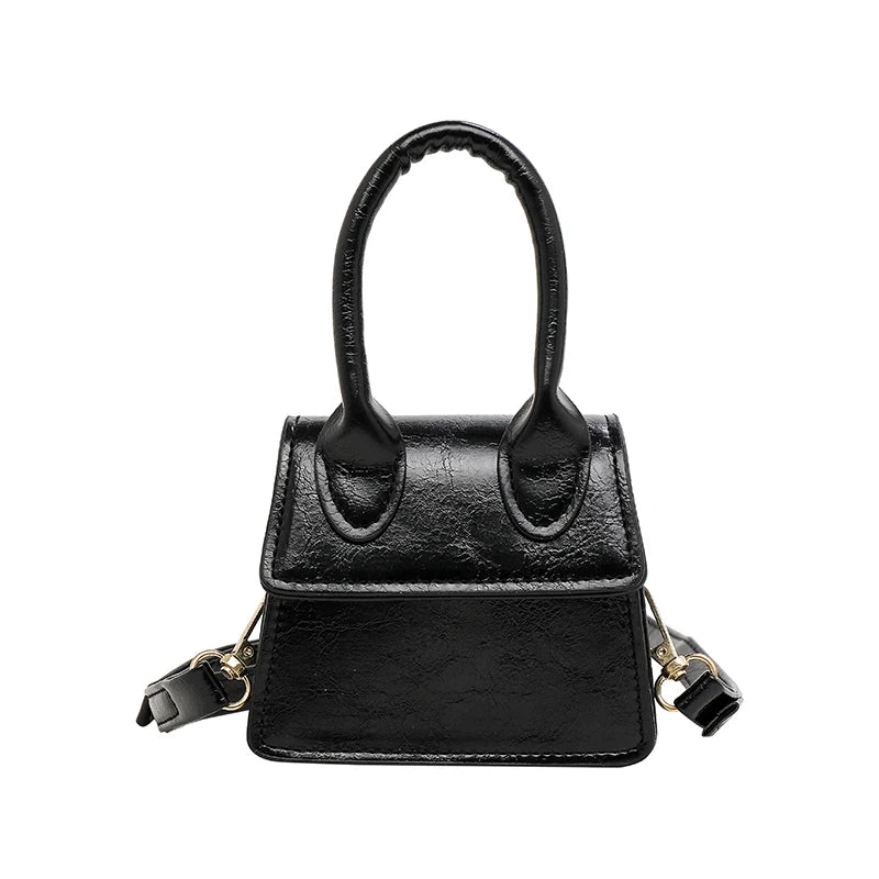 Small Square Bag Mini Shoulder Bag Leather Wallet Crossbody Female Handbag