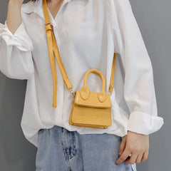 Small Square Bag Mini Shoulder Bag Leather Wallet Crossbody Female Handbag