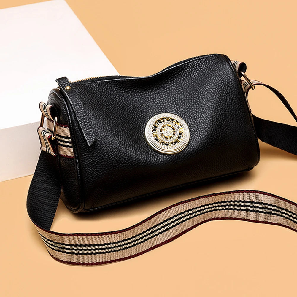 Soft Leather Shoulder Crossbody Bag Retro Shoulder Bags