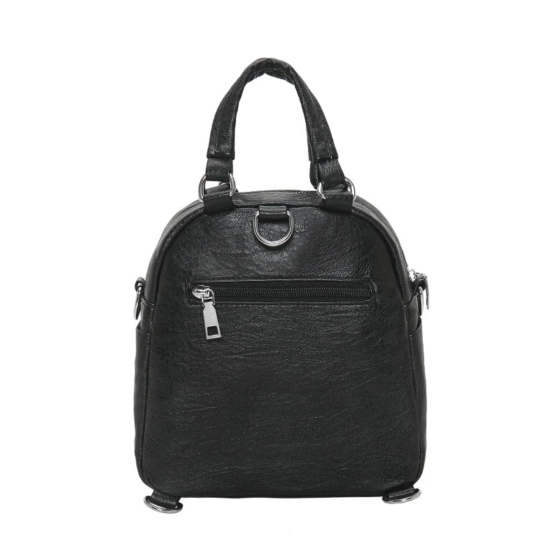 Soft Leather Mini Backpack Purse Women Ladies Tote Shoulder Bag for Girl