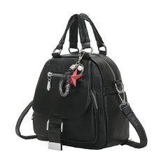 Soft Leather Mini Backpack Purse Women Ladies Tote Shoulder Bag for Girl