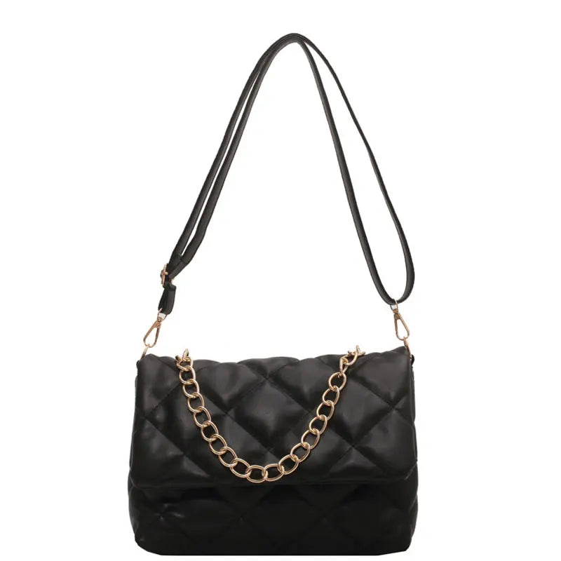 Chain Shoulder Bag High Quality Soft Leather Crossbody Bag for Women