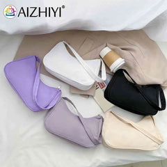 Vintage Nylon Women Shoulder Handbags Retro Female Hobos Bags