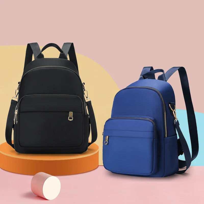 Large Capacity Waterproof Nylon Backpack for College Students