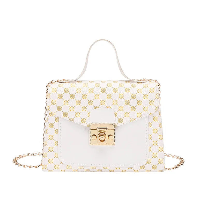 Leather Woven Shoulder Crossbody Bag for Women