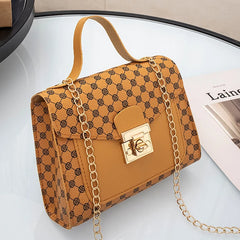 Leather Woven Shoulder Crossbody Bag for Women