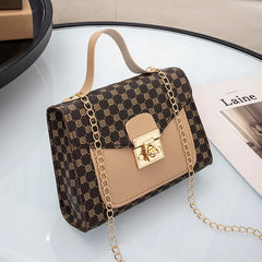Leather Woven Shoulder Crossbody Bag for Women